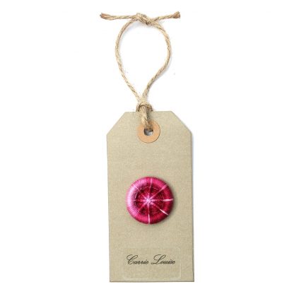 Large Pink and Purple Variegated Dorset Button